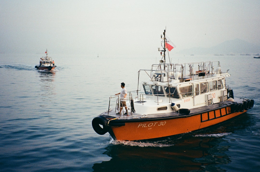 Coast Guard vessel in rough seas