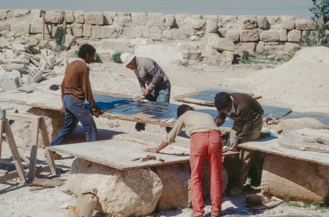 Archaeologists excavating the site in Greece