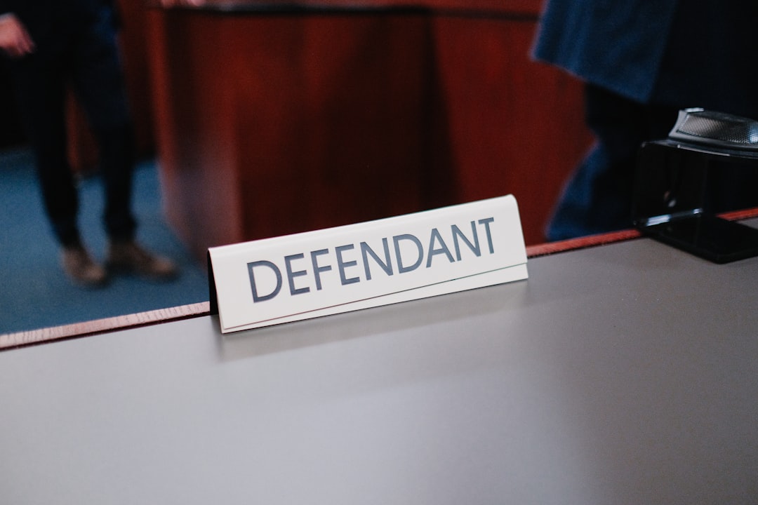 A courtroom scene with a judge reviewing documents related to the data misuse case