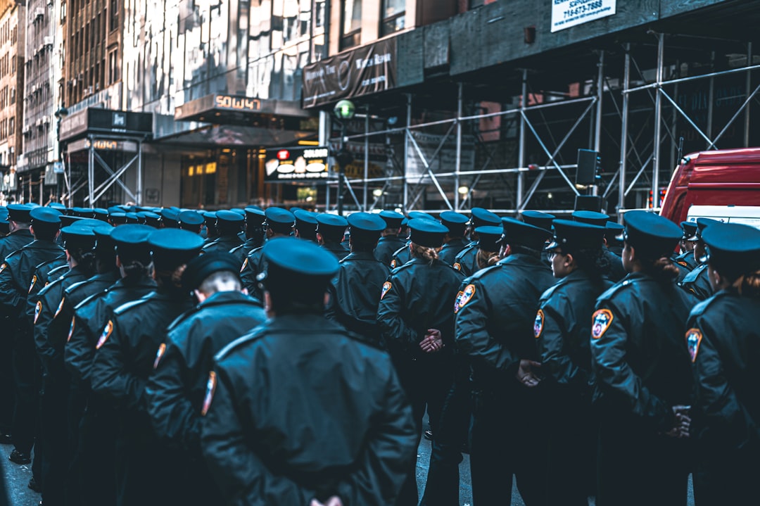 NYPD officers at the scene of the attack