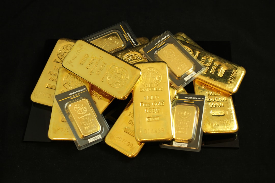 Gold bars stacked as a representation of wealth and investment