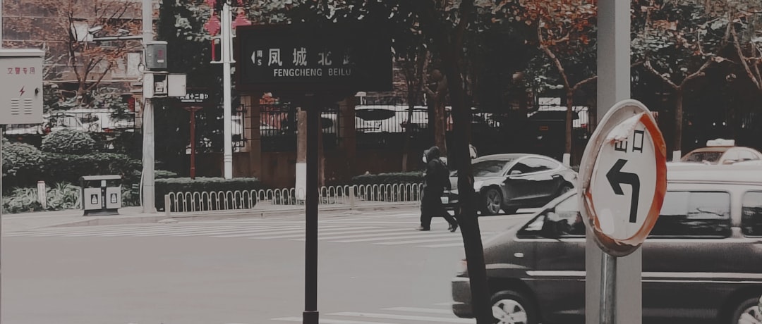 Ai Weiwei standing in front of a Chinese landmark