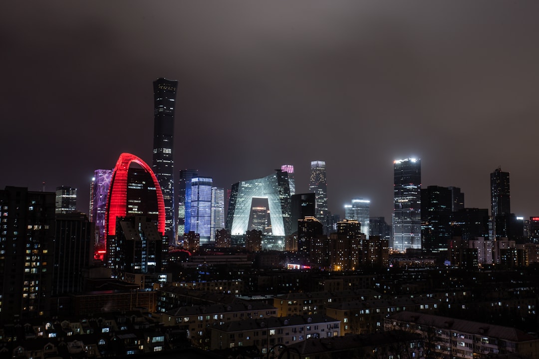 Beijing skyline with government buildings