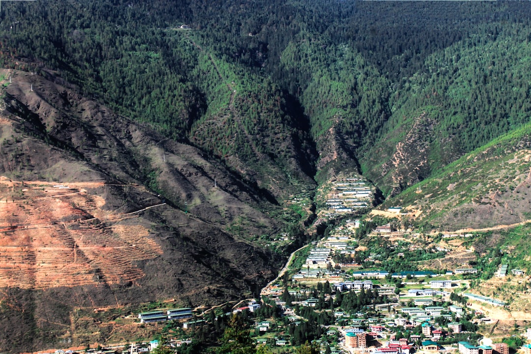Aerial view of landslide-affected area in West Java
