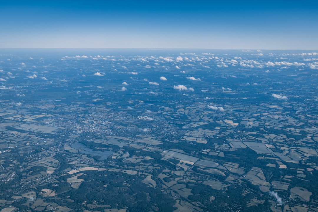 Aerial view of UNRWA headquarters in Gaza