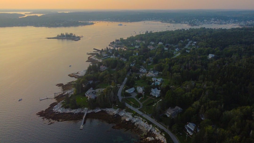 Aerial view of the crash site showing the wreckage of the plane in a forested area