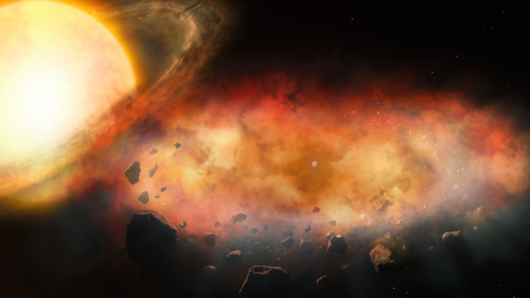 Enigmatic Object Binds Vast Cloud of Vaporized Metal in Space