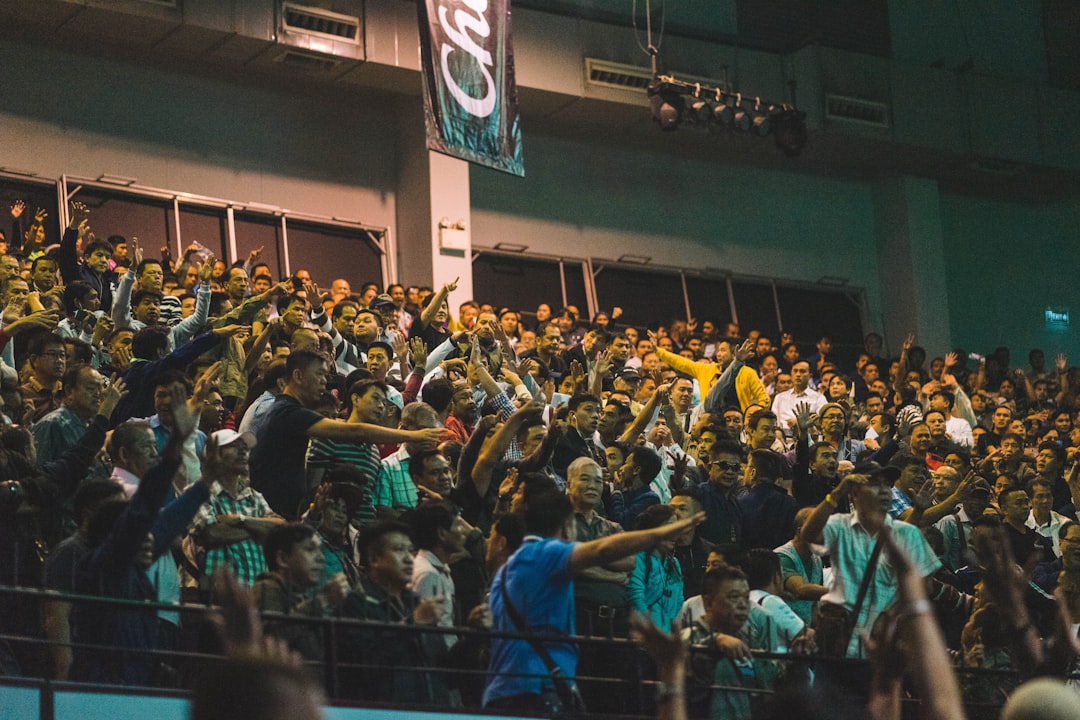 Fans cheering during the UFC 324 event