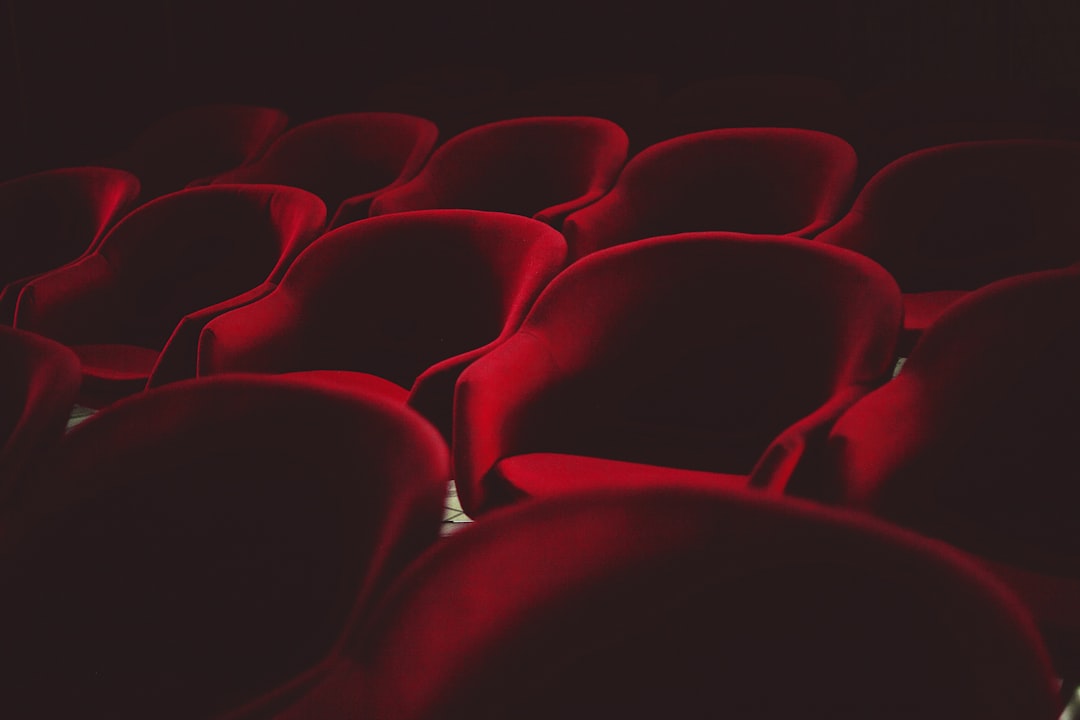 Movie theater with empty seats