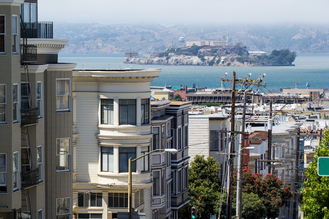 A view of a luxury apartment complex in San Francisco